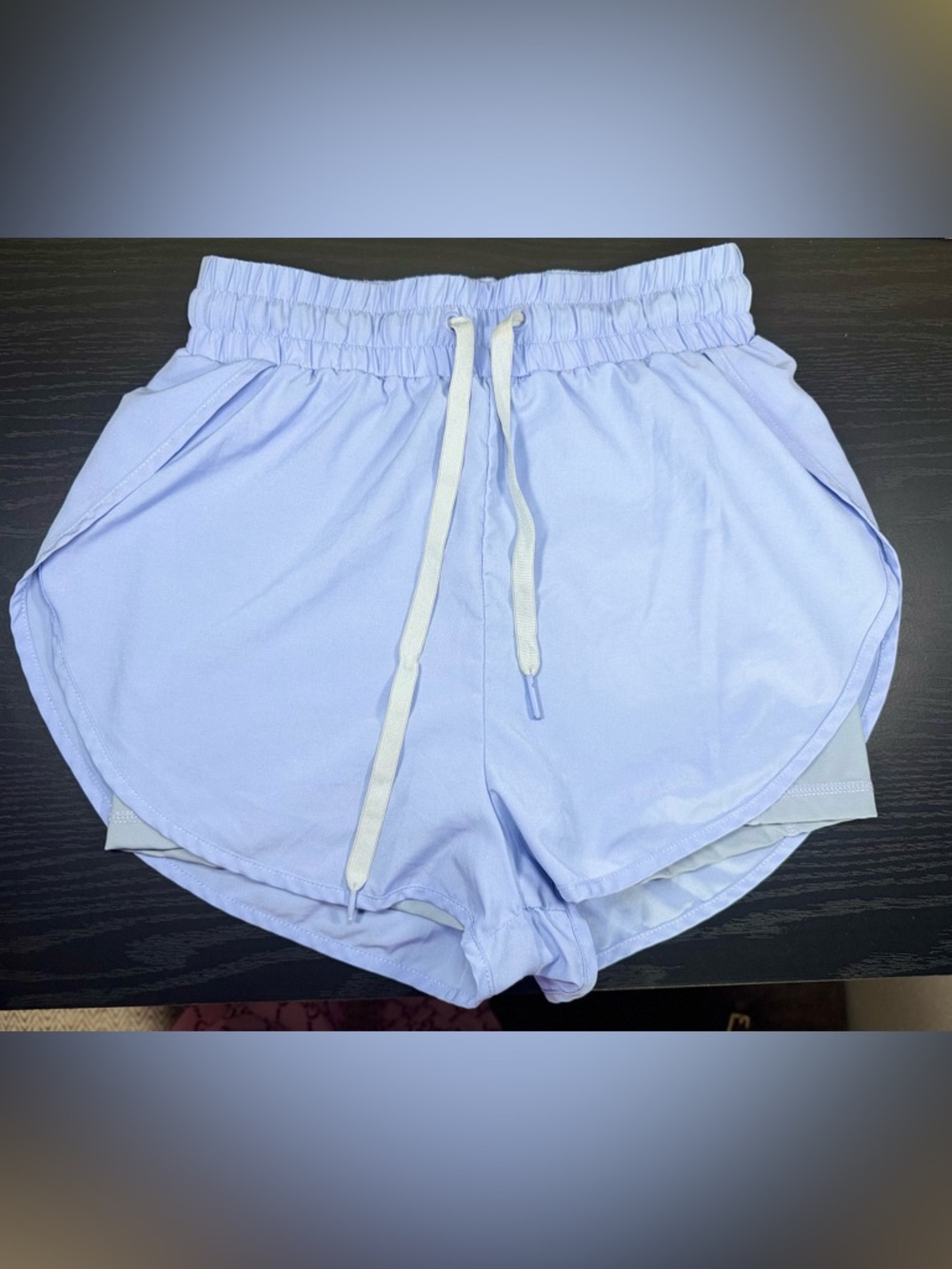 BuffBunny 2 in 1 Running Shorts XXS Lavender High Rise Athletic Gym Lined